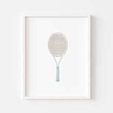 Load image into Gallery viewer, watercolor tennis individual art print 07-277