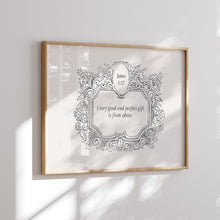 Load image into Gallery viewer, Vintage Aesthetic James 1:17 art print