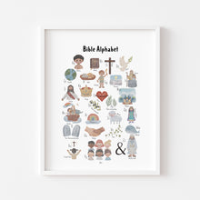 Load image into Gallery viewer, Bible alphabet art print 07-174