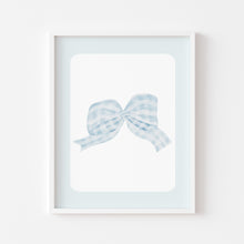 Load image into Gallery viewer, Blue watercolor whimsical nursery coquette style art prints (Choose your print) 07-278