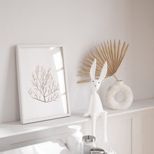 Load image into Gallery viewer, Coastal watercolor beige seaweed art print 07-119