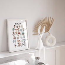 Load image into Gallery viewer, Bible alphabet art print 07-174