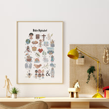 Load image into Gallery viewer, Bible alphabet art print 07-174