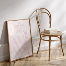 Load image into Gallery viewer, Pink the sermon on the mountain the beatitudes art print