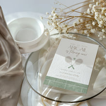 Load image into Gallery viewer, 0312 tennis birthday invitation template