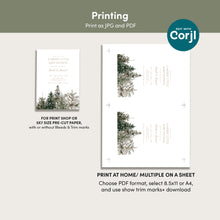 Load image into Gallery viewer, 2024 Christmas Tree Winter Baby Shower Invitation Set