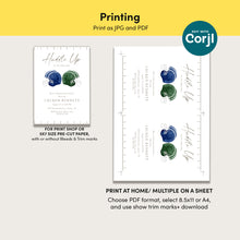 Load image into Gallery viewer, 2032 Editable Huddle Up Football Twins Sports Shower Invite, Digital Download, editable template