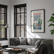 Load image into Gallery viewer, Psalm 145:1 Western cow boy bible verse art print