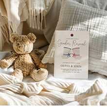 Load image into Gallery viewer, 0202 Korean Gender reveal invitation 2