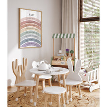 Load image into Gallery viewer, Watercolor boho pastel Christian kids affirmation art print 07-26413