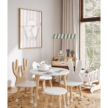 Load image into Gallery viewer, Watercolor whimsical pink silly goose art print 07-276