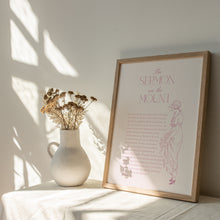 Load image into Gallery viewer, Pink the sermon on the mountain the beatitudes art print