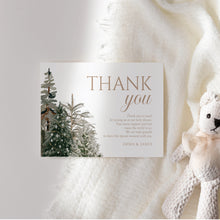 Load image into Gallery viewer, 2024 Christmas Tree Winter Baby Shower Invitation Set