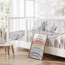 Load image into Gallery viewer, Watercolor boho pastel Christian kids affirmation art print 07-26413