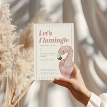 Load image into Gallery viewer, Corjl editable Flamingo baby shower invitation template 2013