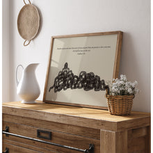 Load image into Gallery viewer, Built your house on the rock, Matthew 7:24 art print