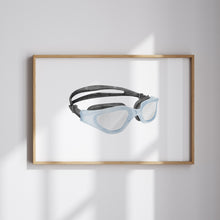 Load image into Gallery viewer, Watercolor swimming art print (Choose your print) 07-336