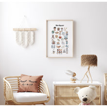 Load image into Gallery viewer, Bible alphabet art print 07-174