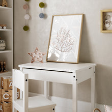 Load image into Gallery viewer, Coastal watercolor beige seaweed art print 07-119