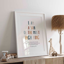 Load image into Gallery viewer, Boho I am a son of the most High King 07-210