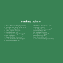 Load image into Gallery viewer, 0313 Green Masters Golf Birthday Party Bundle