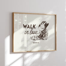 Load image into Gallery viewer, Western walk in love art print