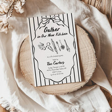 Load image into Gallery viewer, 2035 Whimsical Kitchen Baking Housewarming Party Invite, Moving Announcement, Editable Template, Digital Download