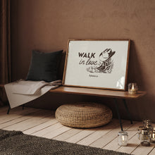 Load image into Gallery viewer, Western walk in love art print