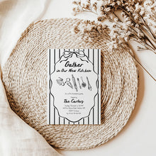 Load image into Gallery viewer, 2035 Whimsical Kitchen Baking Housewarming Party Invite, Moving Announcement, Editable Template, Digital Download