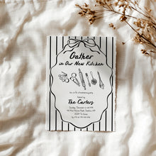 Load image into Gallery viewer, 2035 Whimsical Kitchen Baking Housewarming Party Invite, Moving Announcement, Editable Template, Digital Download