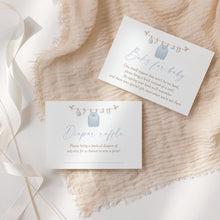 Load image into Gallery viewer, Blue baby elephant Baby Shower Invitation Bundle (Digital Download) 2031