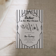 Load image into Gallery viewer, 2035 Whimsical Kitchen Baking Housewarming Party Invite, Moving Announcement, Editable Template, Digital Download