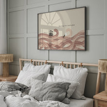 Load image into Gallery viewer, Take Courage Walk on Water Landscape Jesus and Peter bible Matthew 14:27 art print