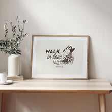 Load image into Gallery viewer, Western walk in love art print