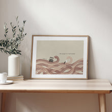 Load image into Gallery viewer, Take Courage Walk on Water Landscape Jesus and Peter bible Matthew 14:27 art print