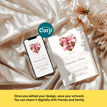 Load image into Gallery viewer, 0801 Pink Valentines Party Favorite Things Invite, Gift Exchange, Galentine's Ladies Night, Digital Download