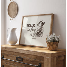 Load image into Gallery viewer, Western walk in love art print