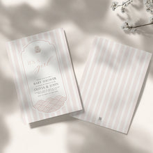 Load image into Gallery viewer, 0203 Pink Korean style baby shower invitation