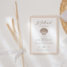 Load image into Gallery viewer, 0309 seashell birthday invitation
