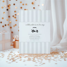 Load image into Gallery viewer, Modern minimal black gray Golf cart Baby Shower Invitation, Editable digital Baby Shower invitation Template, digital download 0204