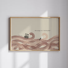 Load image into Gallery viewer, Take Courage Walk on Water Landscape Jesus and Peter bible Matthew 14:27 art print