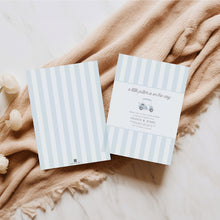 Load image into Gallery viewer, Editable Light Blue Golf cart Baby Shower Invitation, Digital Boys Baby Shower invitation Template, modern baby shower, digital download 0205