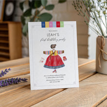 Load image into Gallery viewer, Editable Korean Baby Girl's First birthday birthday template 0302