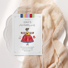 Load image into Gallery viewer, Editable Korean Baby Girl's First birthday birthday template 0302
