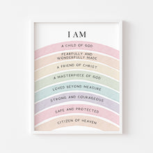 Load image into Gallery viewer, Choose your print - Watercolor Christian kids affirmation art print 07-26413
