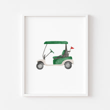 Load image into Gallery viewer, Watercolor green golf master theme art print (choose your print) 07-33403