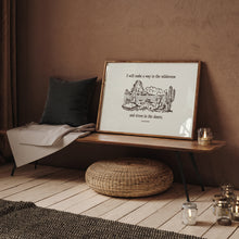 Load image into Gallery viewer, Western I will make a way bible verse art print