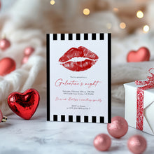Load image into Gallery viewer, 0801 Galentine Night Out Party Invite, Valentines ladies Party, Editable Template, Digital Download