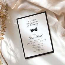 Load image into Gallery viewer, 2021 modern little gentle man baby shower invite