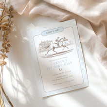 Load image into Gallery viewer, Giddy Up Birthday Invitation Pink Horse Derby Equestrian Preppy Editable Template 0336